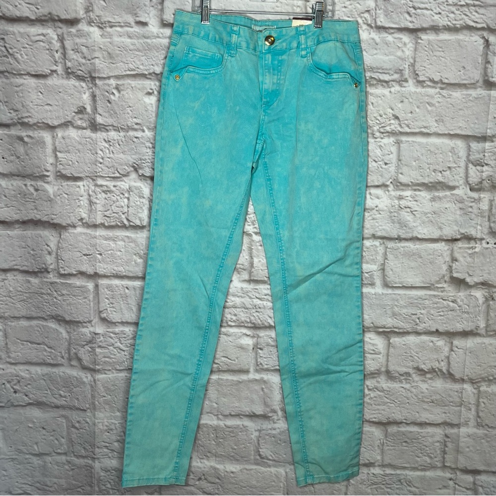 NWT One 5 One Distressed Pants Blue Juniors Women's size 6